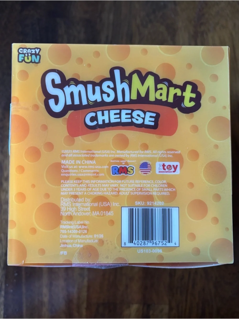 Viral Rare 5in SmushMart Cheese Squishy Toy - Yellow - Picture 3 of 3